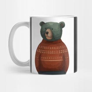 Bear in Winter Pullover Mug